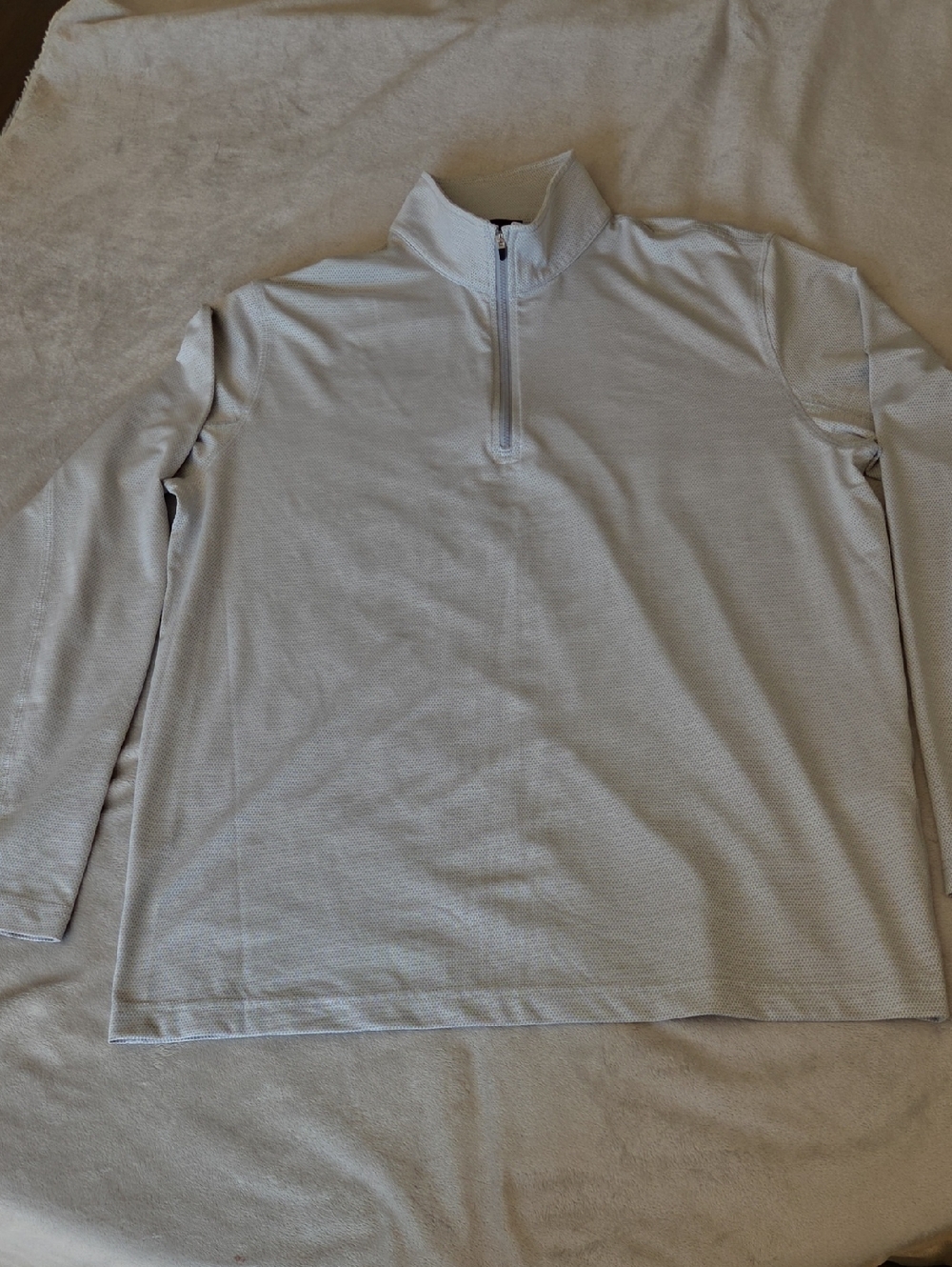 Great Condition, Dunning 1/4 Golf Top, Light Grey, Size L